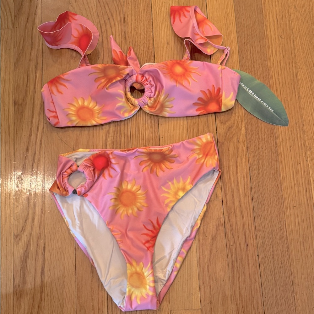 FARM RIO 2 Piece Bikini Top & Bottom Women’s Size Medium - Sun Swim Design - New - Picture 5 of 10